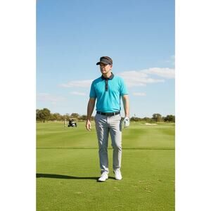 Lululemon Polo Shirt Men’s Evolution Golf Slim Fit Blue Size XL